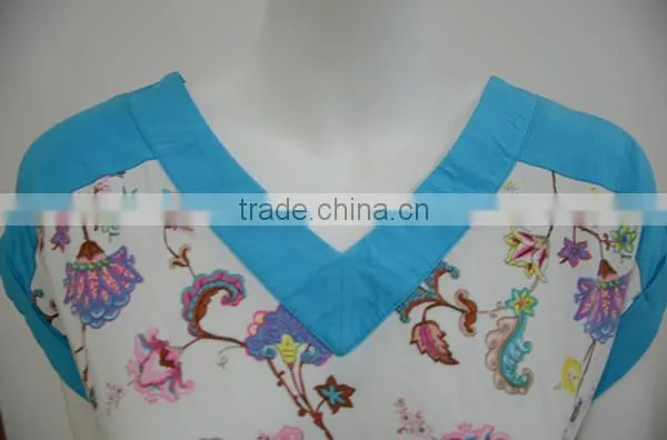 hot sale printed ladies casual dresses