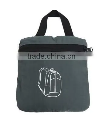 Excellent Quality Polyester Camouflage Foldable Backpack ,Travelling Folded Bag