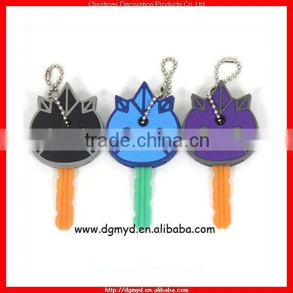 Double side 3D rubber PVC key toppers (MYD-0923)