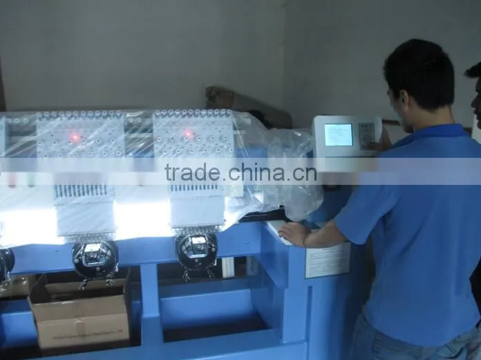 China Guangzhou CNC computer flat garment cap hat sequin towel 12 15 21 24 head 6 9 12 needles embroidery machine price