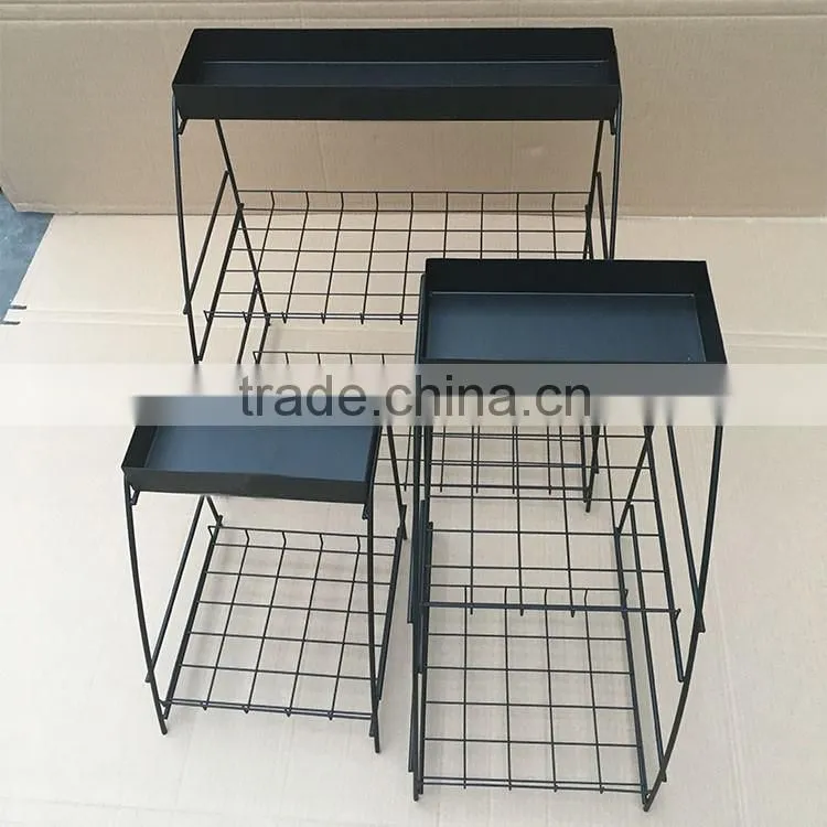 New Arrival High Quality Customized Wire Desk Tea Box Rack