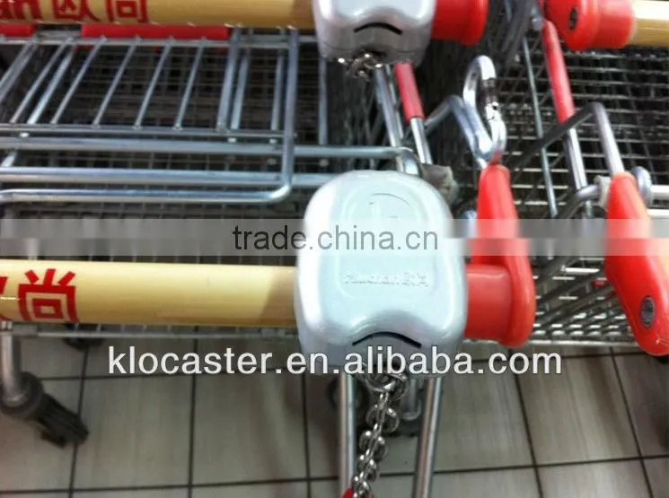 Shopping trolley lock
