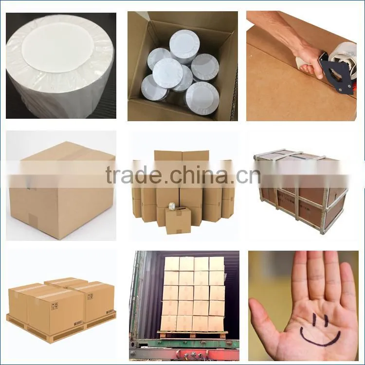 Printed self adhesive packing label with logo