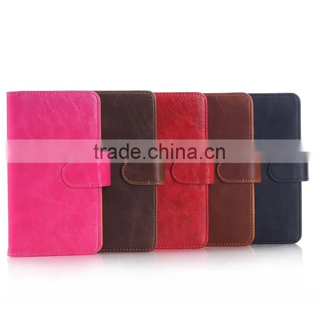 Book Style Wallet Genuine Leather Cover Case For Sony Xperia Z4