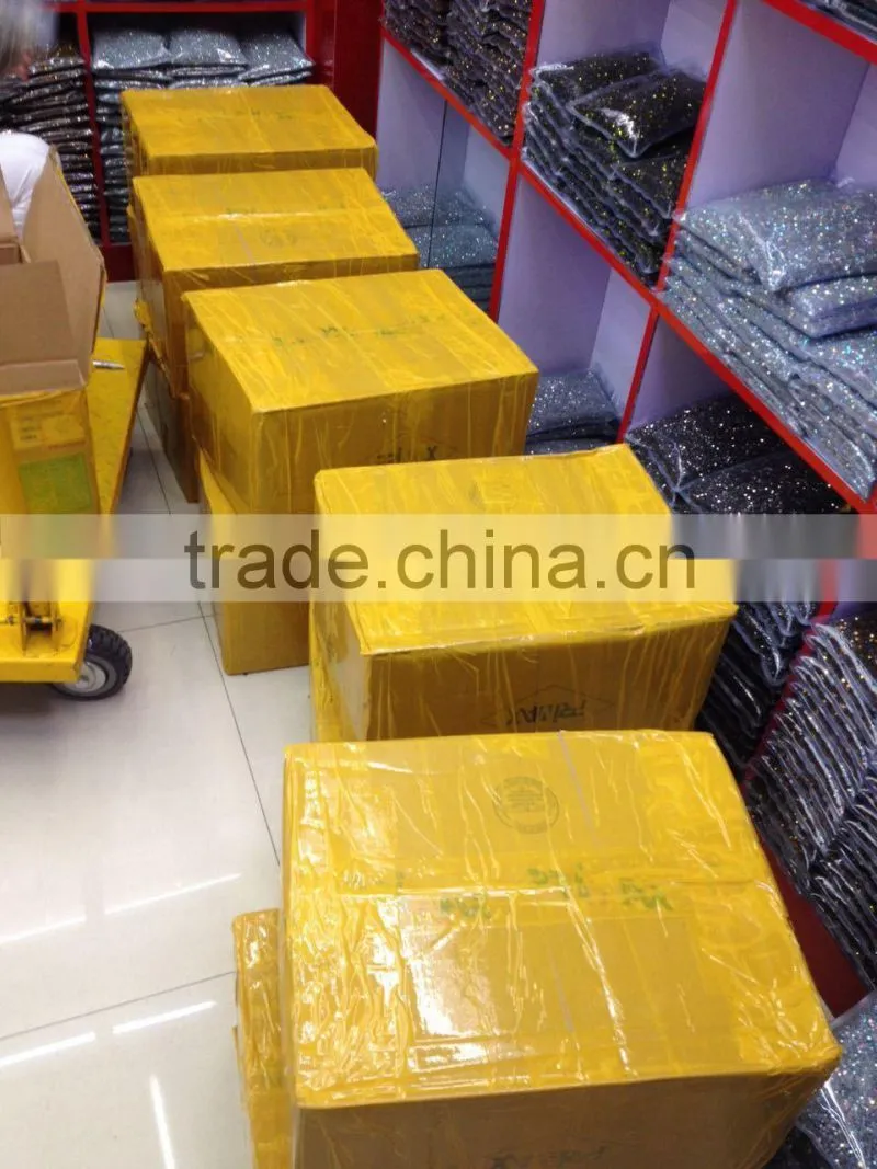 extremly shine low defect good quality ss20 tanzantite color dmc hot fix stone
