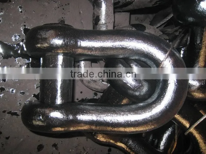 U2 black painted anchor shackle