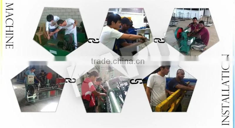 single die and double spiral chain link fence machine