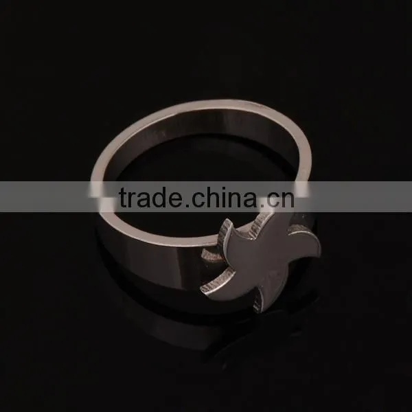 Stainless Steel Leaf Ring