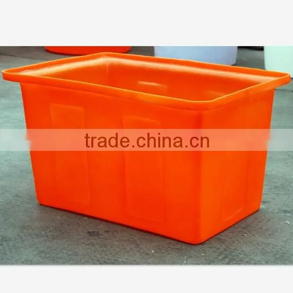 Natural Solid Plastic Rectangular Stacking Tank --120L