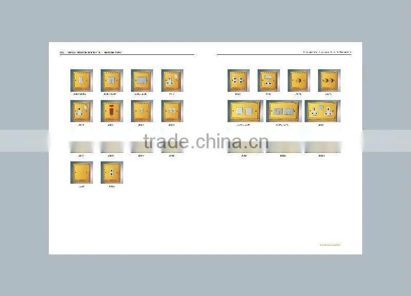 iron panel 6gang wall light pull switch