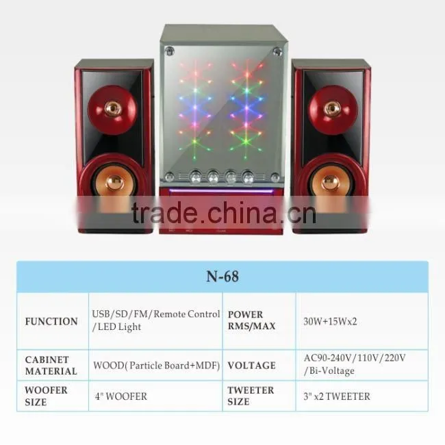 2014 new stereo woofer 2.1 speaker
