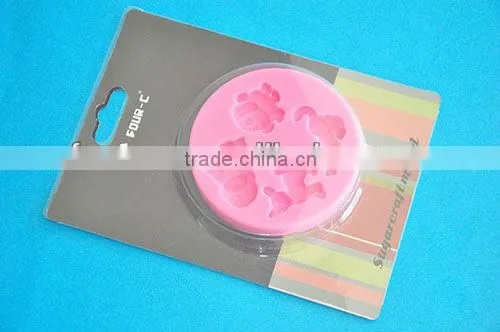 Dogs sugar art silicone mold,high quality fondant art tools