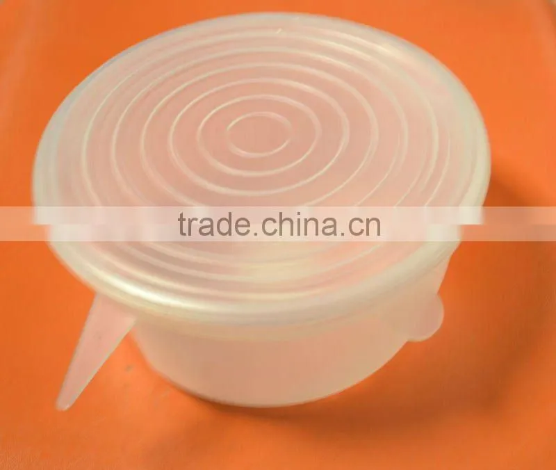 Cost-saving and Fresh Keeping 5pcs Silicone Lid in Assorted Color Universal Silicone Lid FDA and LFGB China