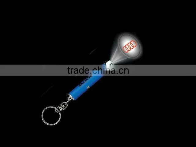 led keychain torch light with projector,led keychain