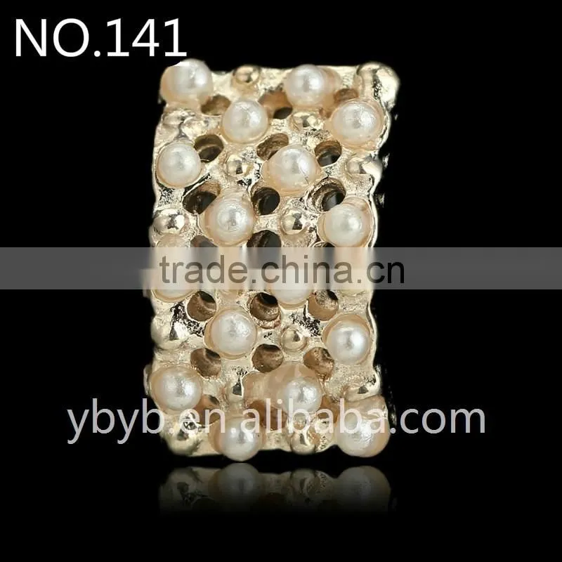 Pearl material Korean hair accessories diy accessories diamond buckle torus faceplate diy alloy accessories wholesale