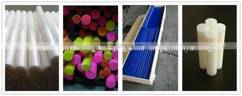 Wholesale plastic tube Plastic HDPE rod/HDPE polyethylene machinable plastic rod for CNC processing