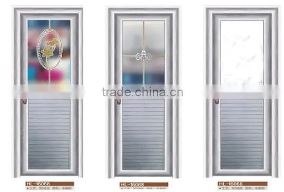 beautiful aluminum toilet door soundproof interior glass door