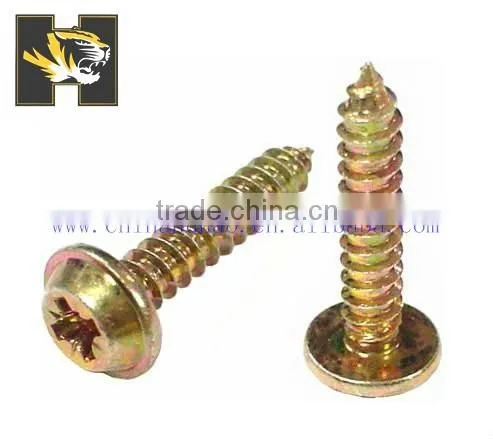 carbon steel yellow znic philiips pan framing head self tapping screw
