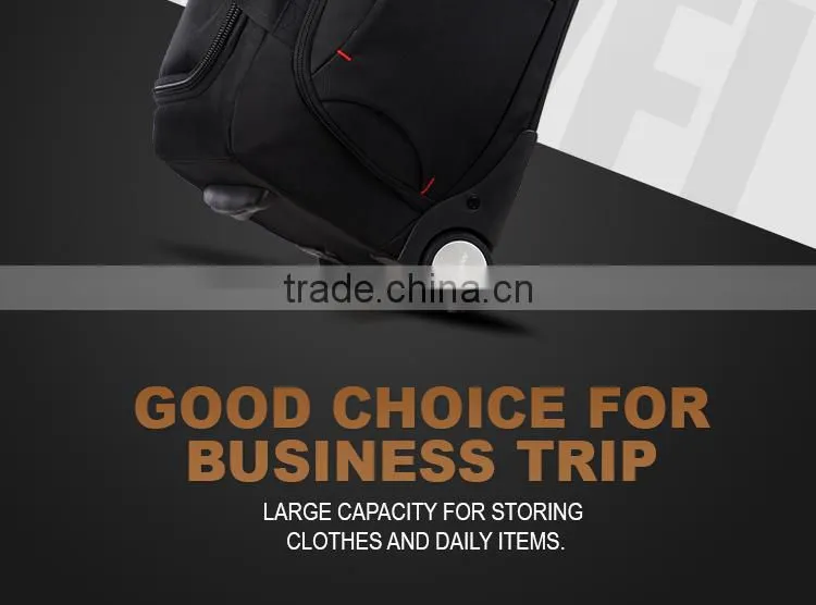 2016 New luggage bag with two wheels trolley travelling bag carry bag