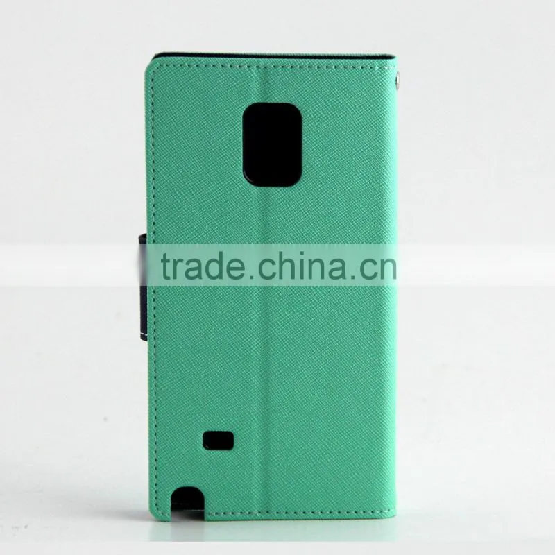 Mercury goospery leather flip case for Note4, Newest Shockproof Credit Card Slots Case for samsung