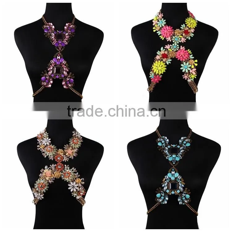 Crystal sexy waist belly chain body jewelry body chain