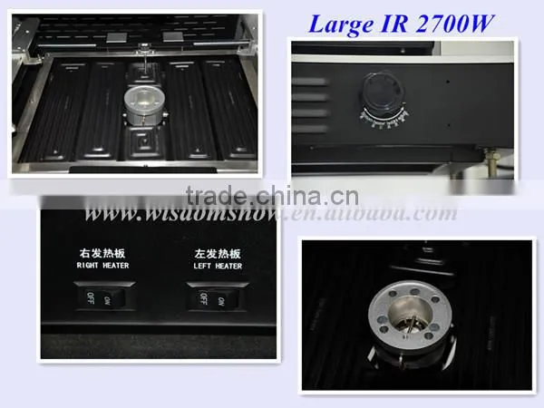 Hot sale WDS-650 bga vga repair machine for laptop motherboard 3 independent heating Infrared BGA Rework Station
