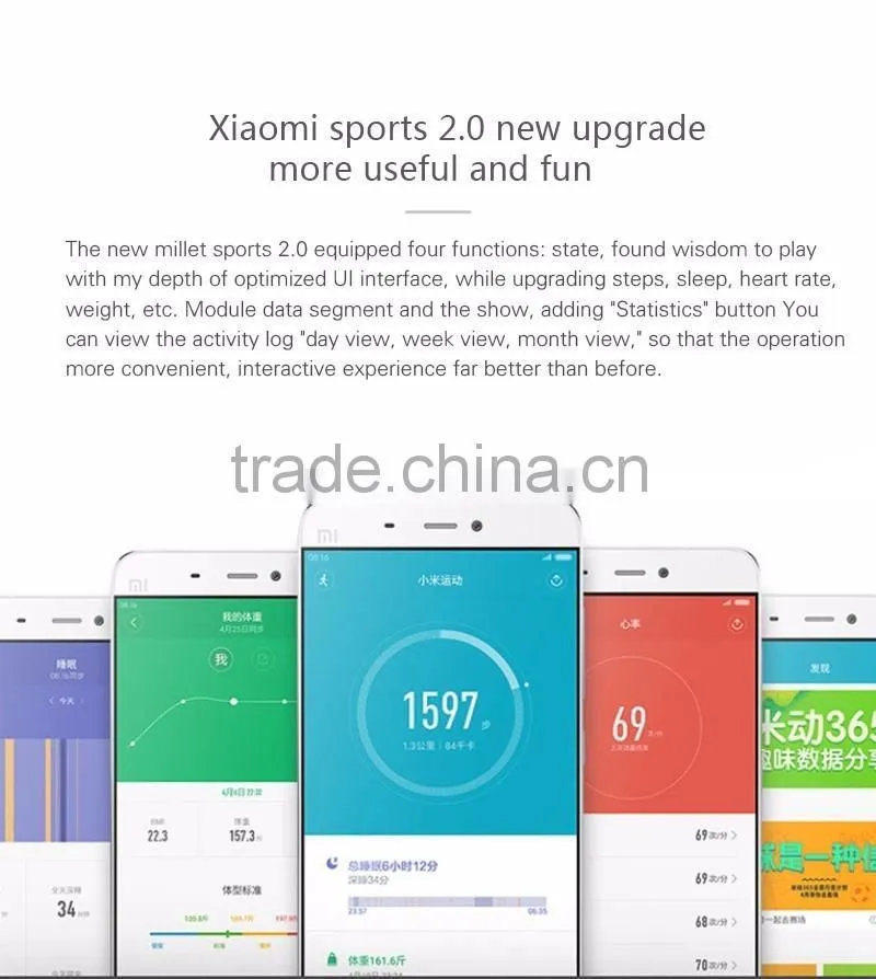 Original Xiaomi Mi Band 2 MiBand 1A 1S and 2 Smart Wristband Bracelet Fitness Waterproof Smartband