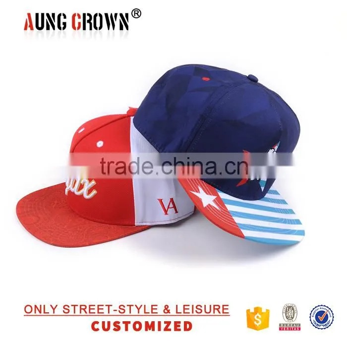 cool design 6 panels flat caps