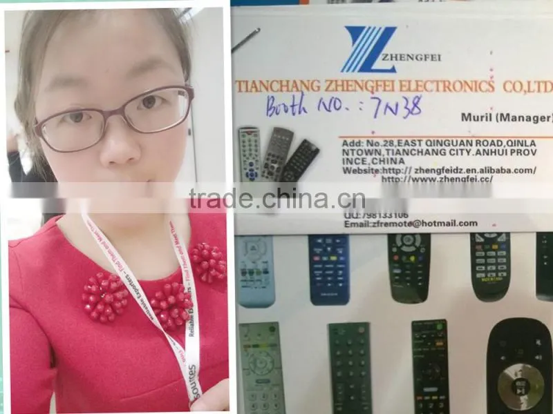 ZF Black 9 Keys 3D Remote Control for TCL LCD/LED TV
