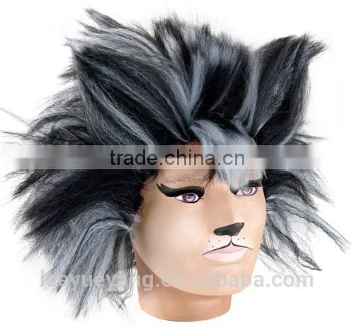High quality heat resistant wolf halloween costume wigs