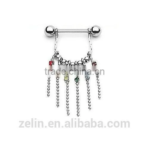 Stainless steel cartilage earrings body piercing jewelry