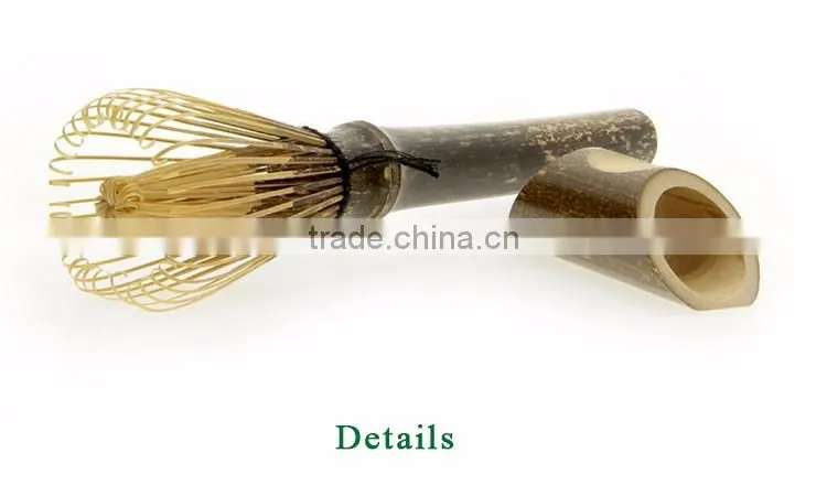 Durable Long Handle Bamboo Ceremonial Matcha Tea Powder Whisk Set
