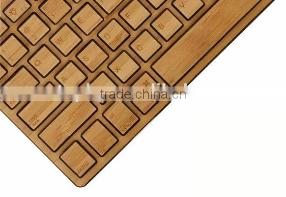 New Design Bamboo For Ipad bluetooth keyboard