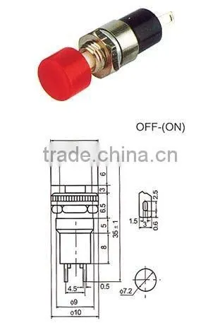 push button switch illFL6-010 uminated rectangular momentary latching