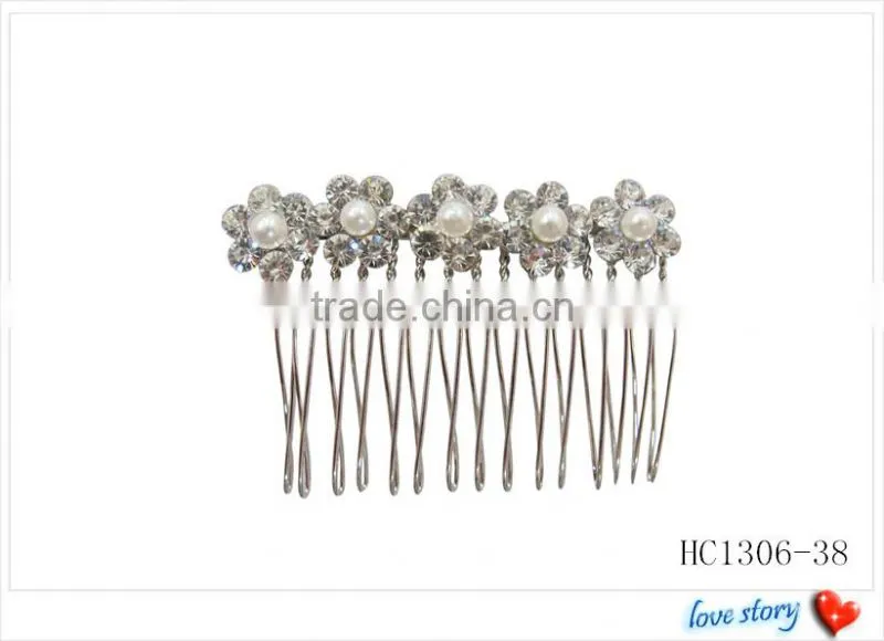 Fashion hair comb,jeweled hair combs,fancy wedding hair combs