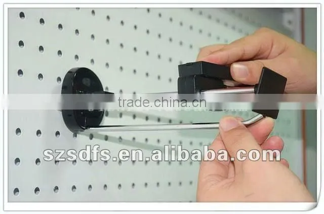 Slatwall hook magnetic stop hook lock for retail security stop lock for retail hook anti lose/anti theft