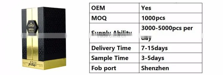 Professional OEM high end unique paper box packaging for perfume bottle