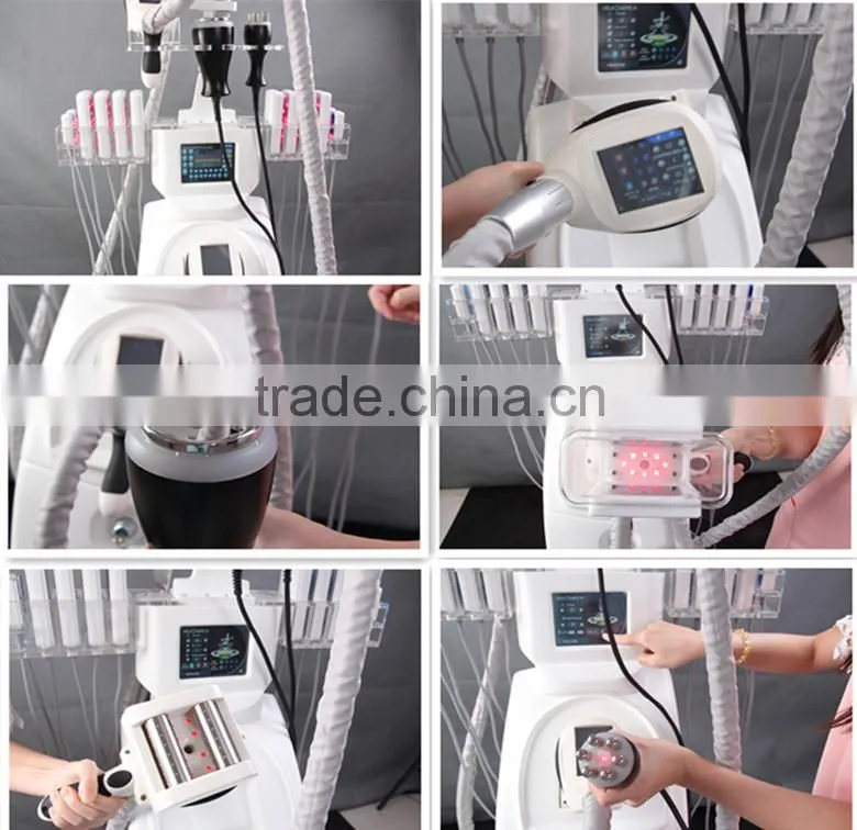 Hot selling multifunctional slimming cryolipolysis machine, 5 heads cryolipolysis cavitation rf fat freezing sliming machine