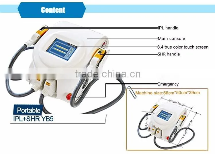 Imported lamp 3000w 1-10hz IPL SHR super hair removal emax syneron