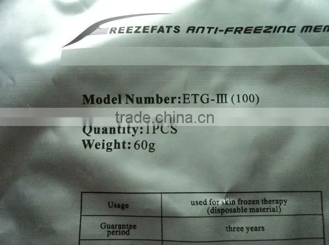 Cryo fat cryotherapy antifreeze membrane for lipo cryo Machine