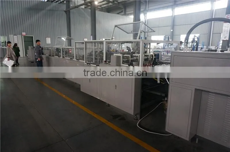 High efficiency laminated paper bag making machine