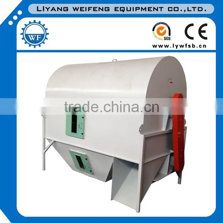 cylinder drum precleaner for sawdust wood chips