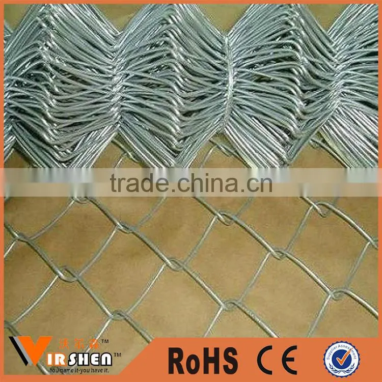 Galvanized PVC coated chain diamond wire mesh fench
