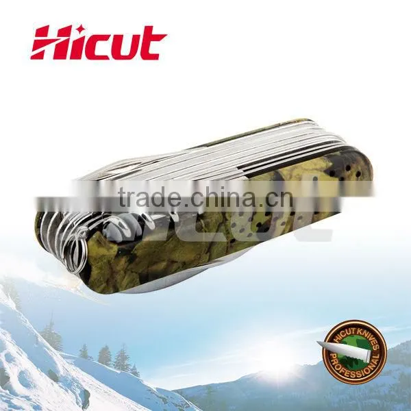 Stainless Steel Multifunction Camping Pocket Knife, Outdoor Survival Swiss Knife