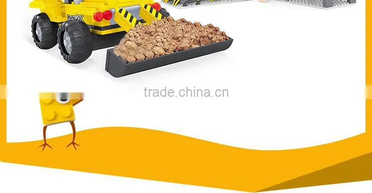 Wholesale Mini engineering truck building for boys childrens building intelligent games toys