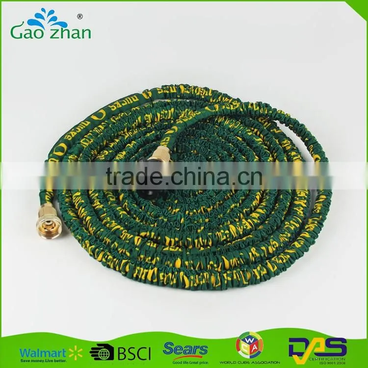 China suppliers brass fitting expandable bungee garden hose pipe