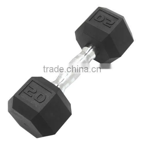 Rubber coated Hex Dumbbell