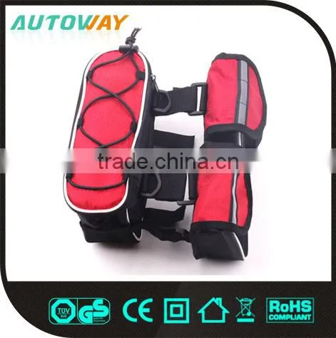 Fashion Waterproof leather bicycle saddle bag