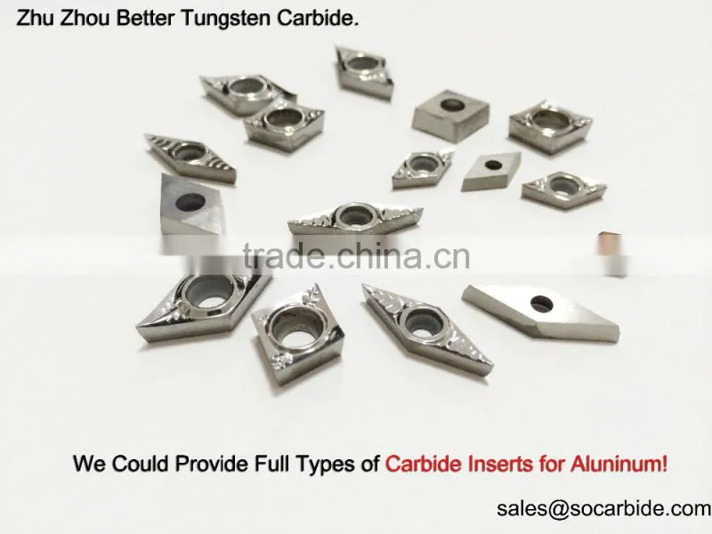 CCGX0603 inserts LH chipgroove for Aluminia only