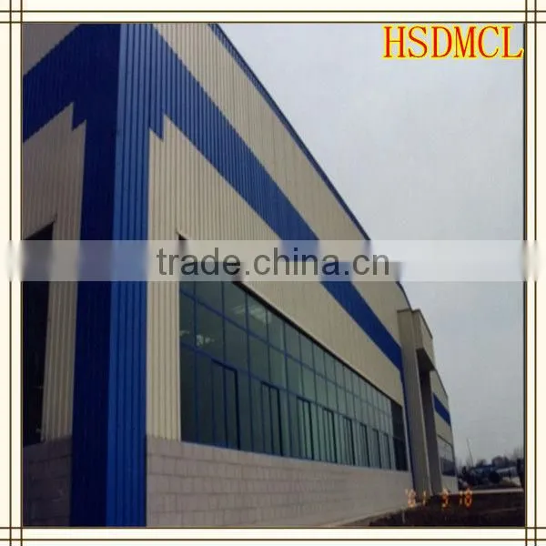 China large span stainless steel frame prefabricated warehouse workshop plant